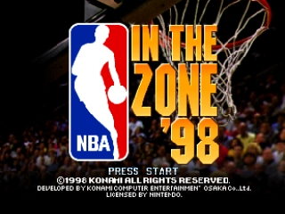 NBA in the Zone '98 (USA) Title Screen